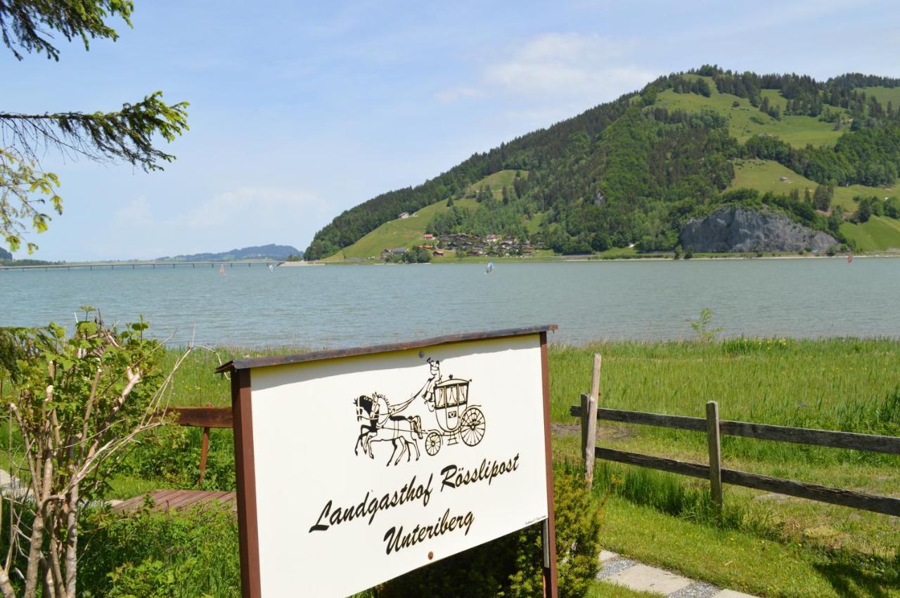 Hotel Garni Rösslipost Unteriberg Exteriör bild